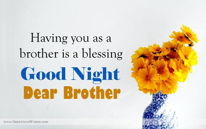 Good Night Wishes Messages For Brother