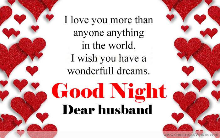 Good Night Wishes Messages For Husband