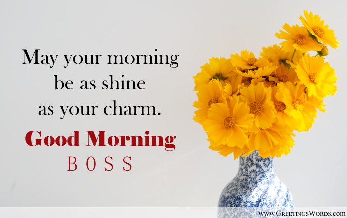 Good Morning Wishes For Boss