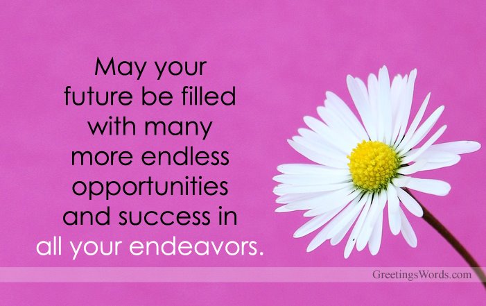 Best Wishes For Future Endeavors