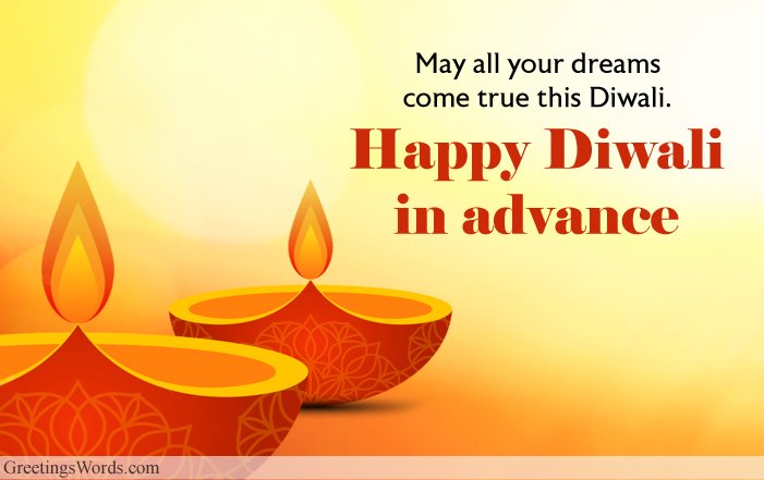 Advance Diwali Wishes | Advance Happy Diwali Messages