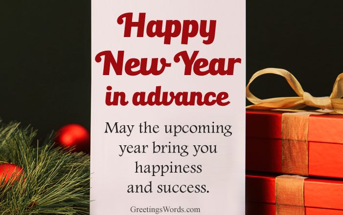 Advance Happy New Year Messages