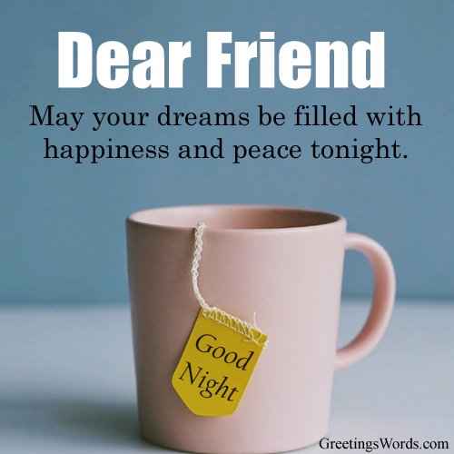 Best Good Night Messages For Friends