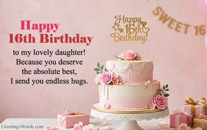 20 Heartwarming Sweet 16 Birthday Wishes for Daughter from Mother