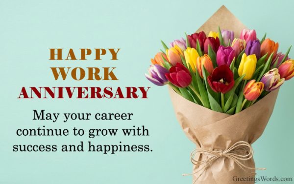 Best Work Anniversary Wishes for Colleague to Celebrate Success